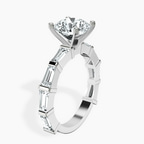 2.82 ct. round Gizele Ring in 18kt white gold standing product image one