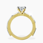2.06 ct. oval Gizele Ring in 14kt yellow gold side right image one