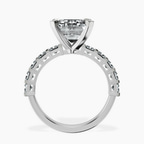Platinum Keziah Side Stone Princess Lab Diamond Ring side right image one