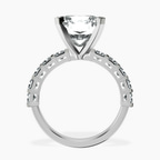 Platinum Keziah Side Stone Princess Lab Diamond Ring side right image one