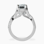 Platinum Astoré Channel Glided Lab Diamond Ring side right image one