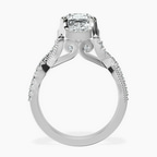 Platinum Astoré Channel Glided Lab Diamond Ring side right image one