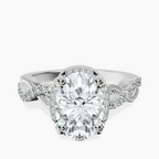 Platinum Astoré Channel Glided Lab Diamond Ring front image