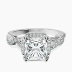 Platinum Astoré Channel Glided Lab Diamond Ring front image