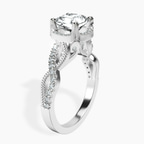 Platinum Astoré Channel Glided Lab Diamond Ring standing product image one