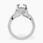 Platinum Astoré Channel Glided Lab Diamond Ring side right image one