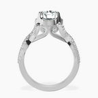 10kt White Gold Astoré Channel Glided Lab Diamond Ring side right image one