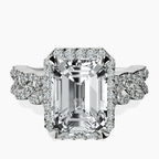 Platinum Imperiella Halo Celtic Knot Lab Diamond Ring front image