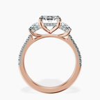 2.93 ct. emerald Lavinia Ring in 18kt rose gold side right image one