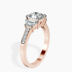 1.49 ct. cushion Daria Ring in 10kt rose gold standing product image one