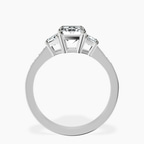 1.09 ct. emerald Daria Ring in 10kt white gold side right image one