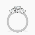 2.82 ct. round Daria Ring in 14kt white gold side right image one