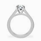 10kt White Gold Irene Side Stone Lab Diamond Ring side right image one