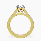 18kt Yellow Gold Irene Side Stone Lab Diamond Ring side right image one