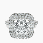 Platinum Arya Double Halo Lab Diamond Ring front image