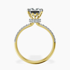18kt Yellow Gold Olivia Secret Halo Lab Diamond Ring side right image one