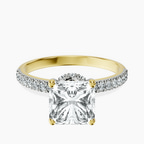 18kt Yellow Gold Olivia Secret Halo Lab Diamond Ring front image