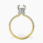 18kt Yellow Gold Olivia Secret Halo Lab Diamond Ring side right image one