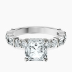 Platinum Enchanted Bliss Side Stone Lab Diamond Ring front image
