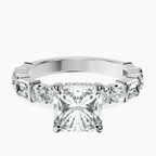 9ct White Gold Enchanted Bliss Side Stone Lab Diamond Ring front image