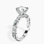 9ct White Gold Enchanted Bliss Side Stone Lab Diamond Ring standing product image one
