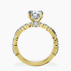 10kt Yellow Gold Enchanted Bliss Side Stone Lab Diamond Ring side right image one