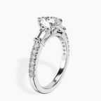 1.29 ct. heart Opalina Charm Ring in platinum standing product image one
