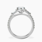 1.29 ct. heart Opalina Charm Ring in platinum side right image one