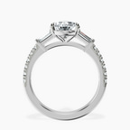 9ct White Gold Opalina Charm Side Stone Lab Diamond Ring side right image one