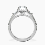 9ct White Gold Opalina Charm Side Stone Lab Diamond Ring side right image one