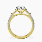9ct Yellow Gold Opalina Charm Side Stone Lab Diamond Ring side right image one