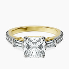 9ct Yellow Gold Opalina Charm Side Stone Lab Diamond Ring front image