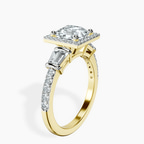 2.91 ct. asscher Liora Cascade Ring in 18kt yellow gold standing product image one