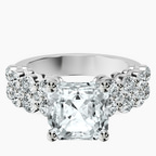 Platinum Twilight Side Round Lab Diamond Ring front image