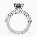 14kt White Gold Twilight Side Round Lab Diamond Ring side right image one