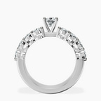 14kt White Gold Twilight Side Round Lab Diamond Ring side right image one