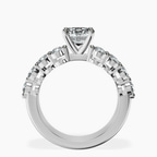 9ct White Gold Twilight Side Round Lab Diamond Ring side right image one