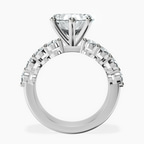 14kt White Gold Twilight Side Round Lab Diamond Ring side right image one