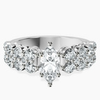 18kt White Gold Twilight Side Round Lab Diamond Ring front image