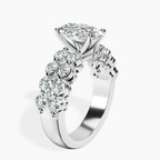 9ct White Gold Twilight Side Round Lab Diamond Ring standing product image one