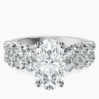 Platinum Twilight Side Round Lab Diamond Ring front image