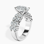 Platinum Twilight Side Round Lab Diamond Ring standing product image one