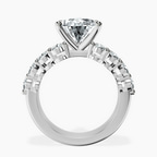14kt White Gold Twilight Side Round Lab Diamond Ring side right image one