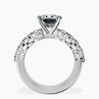9ct White Gold Twilight Side Round Lab Diamond Ring side right image one