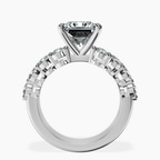 14kt White Gold Twilight Side Round Lab Diamond Ring side right image one