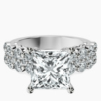 Platinum Twilight Side Round Lab Diamond Ring front image