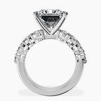 14kt White Gold Twilight Side Round Lab Diamond Ring side right image one