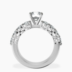 14kt White Gold Twilight Side Round Lab Diamond Ring side right image one