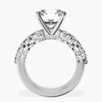 14kt White Gold Twilight Side Round Lab Diamond Ring side right image one