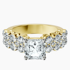18ct Yellow Gold Twilight Side Round Lab Diamond Ring front image